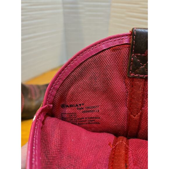 Ariat Desert Diva Leather Western 10023077 Youth Size 5 Colorful Embroidery - Picture 10 of 11